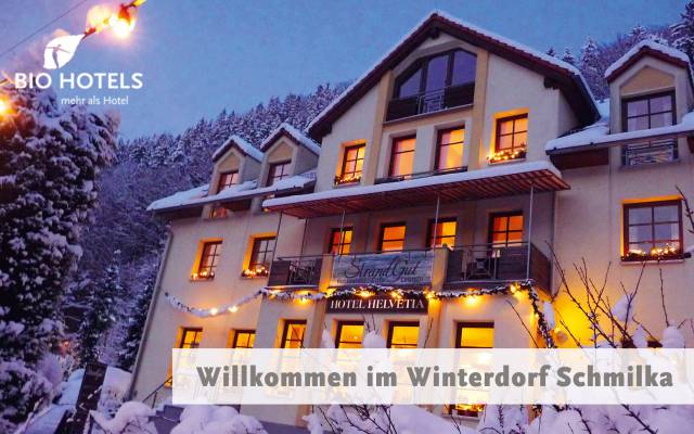 Willkommen im Winterdorf Schmilka!
